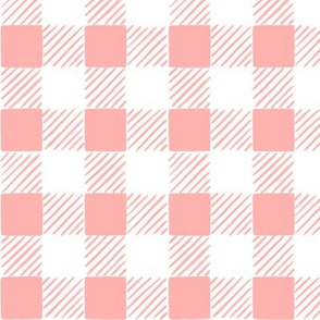 Hand-Drawn Gingham - Berry Pink