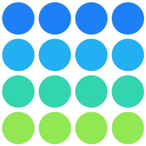 Disco Circles Blue Green