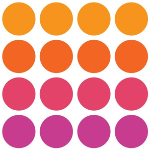 Disco Circles Orange Magenta