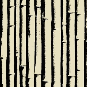 BoHo Bamboo Wallpaper - Dark-Tan/ Black 