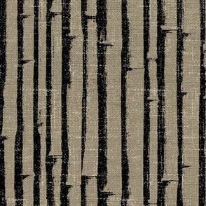 BoHo Bamboo Grasscloth Wallpaper -  Brown/Black  
