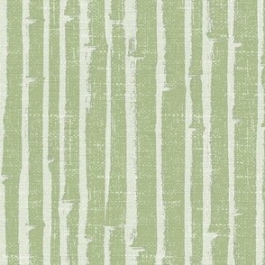 BoHo Bamboo Grasscloth Wallpaper -  Moss/White  