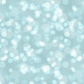 Sparkly Bokeh Pattern - Sea Spray Color