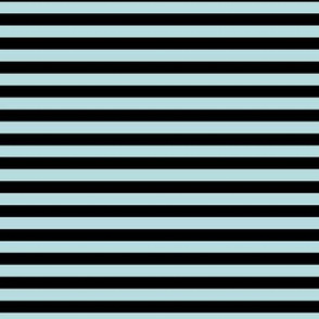 Sea Spray Bengal Stripe Pattern Horizontal in Black