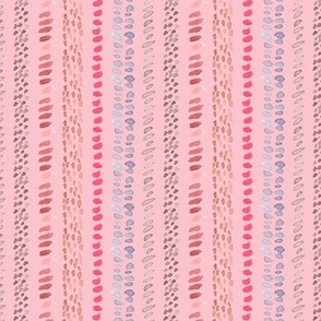 Dotty stripes on pink