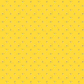 Micro Gray Polka Dot on Yellow