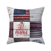 All American Mama Glitter Patchwork - 6 inch squares 