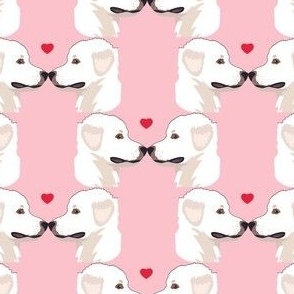 Great Pyrenees Dog Love  Puppy Love Boop Nose dog fabric