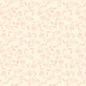 soft pink painterly floral nursery baby girl vintage cottage farmhouse TerriConradDesigns