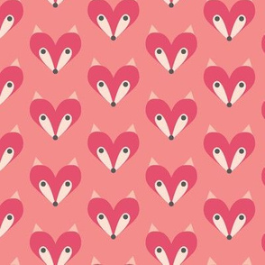 Fuchsia & Pink Heart Fox 