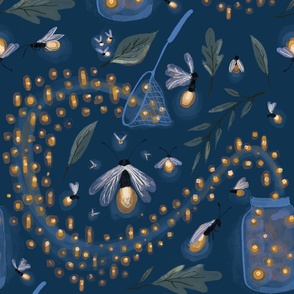 Catching Fireflies -  Wallpaper Jumbo Scale