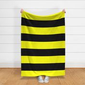 Eight Inch Yellow and Black Horizontal Stripes