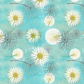 Dandelions and daisies