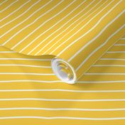 Smaller Honey Bee Yellow and White Stripe Coordinate