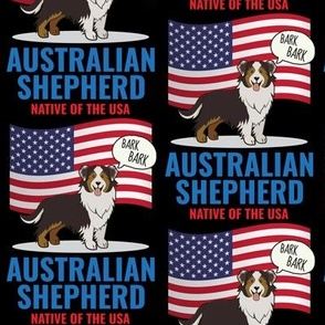 Aussie Shepherd Medium on Black