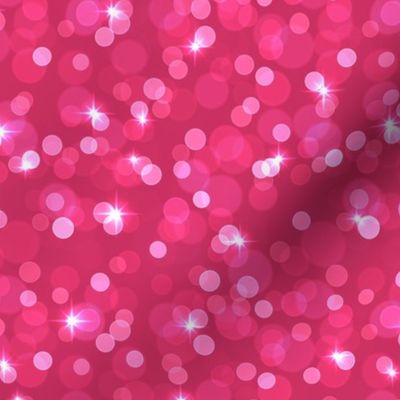 Sparkly Bokeh Pattern - Raspberry Color