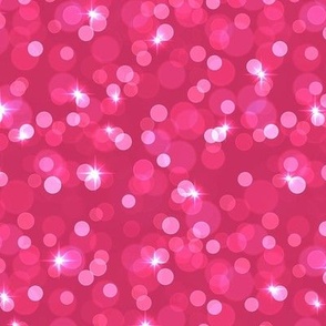 Sparkly Bokeh Pattern - Raspberry Color