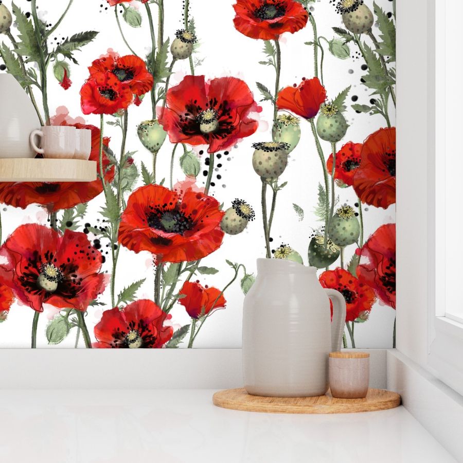 Poppy garden- med