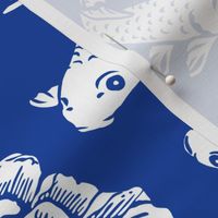 Koi Fish - Large - Chinoiserie Blue White