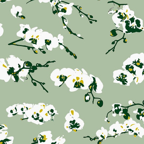 Hanami (Colors: Lichen, White, Rich Green, + Bright Daisy)