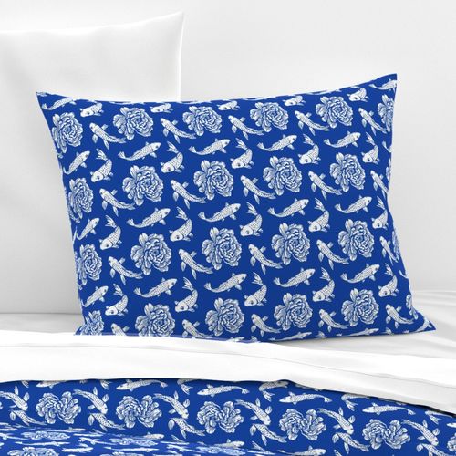 Koi Fish - Small - Chinoiserie Blue White