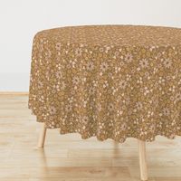 Flower Bed: Light Brown + Pink - large scale 10 x 10 