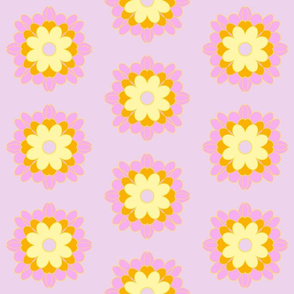 Large Happy Mandala Flower Pink