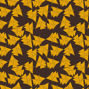 CONTINUOUS LINES TRIANGLES COLORS 2021 GOLDENROD OAK