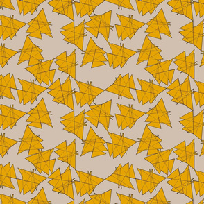 CONTINUOUS LINES TRIANGLES COLORS 2021 GOLDENROD
