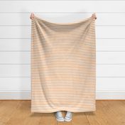 Orange Sherbet Awning Stripe Pattern Horizontal in White