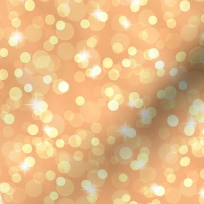 Sparkly Bokeh Pattern - Orange Sherbet Color