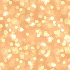 Sparkly Bokeh Pattern - Orange Sherbet Color