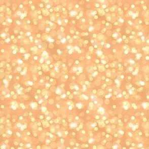 Small Sparkly Bokeh Pattern - Orange Sherbet Color