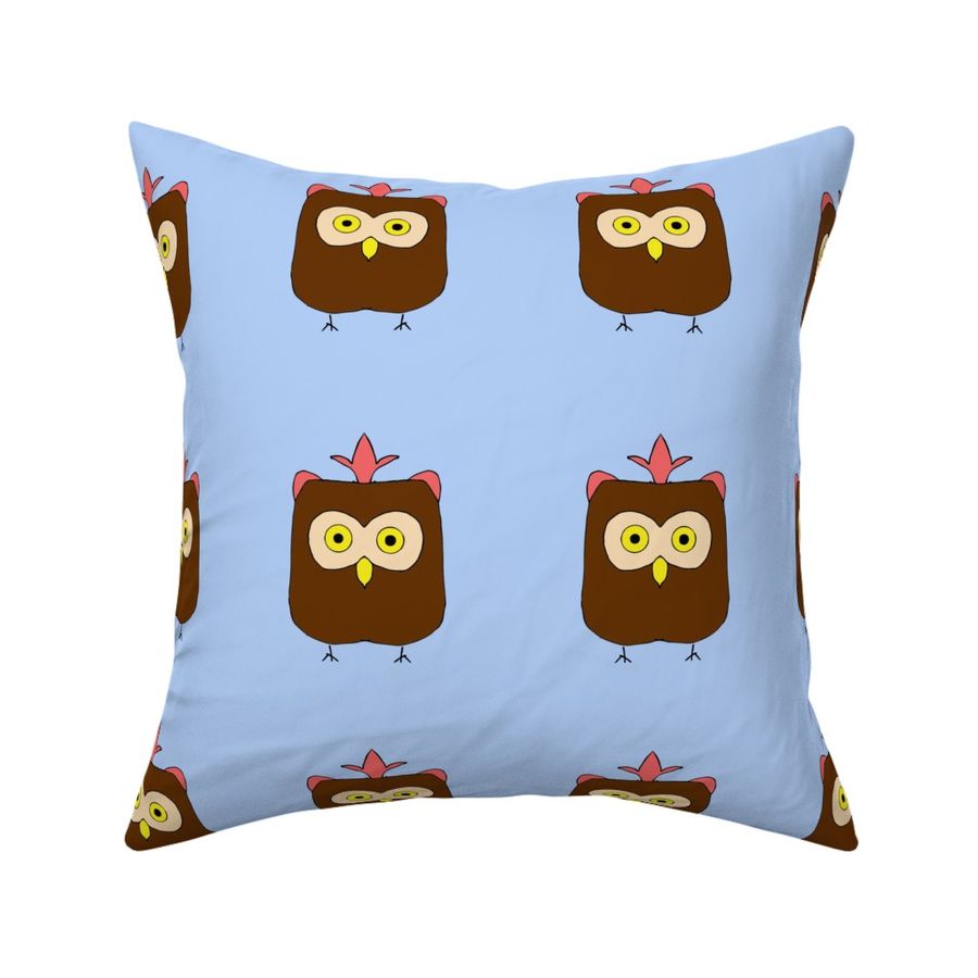 Evie-Owl-Color Fabric | Spoonflower