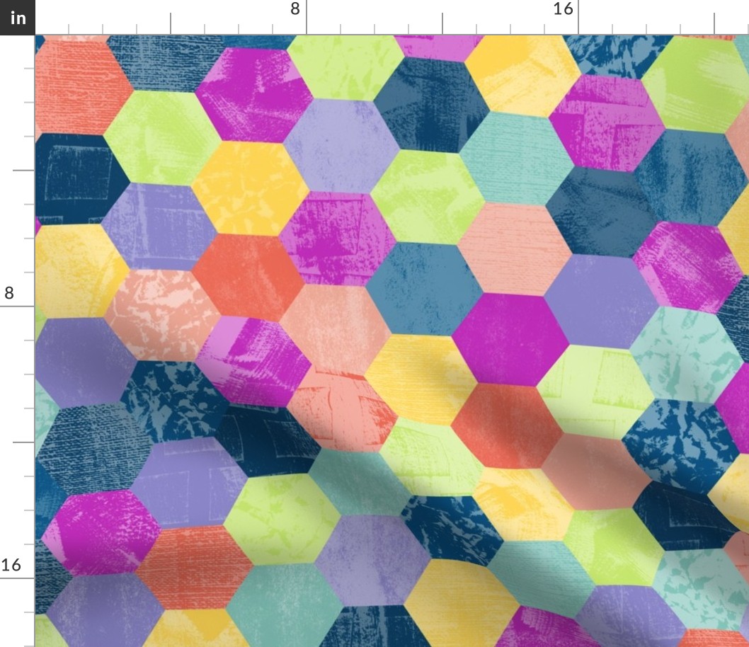 Textured Hexagons