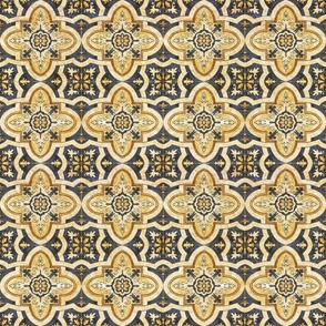 Heritage Traditional Golden Moroccan Tiles Style