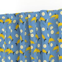 Banana Dolphins blue