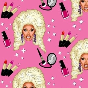 Rupaul face - dark pink