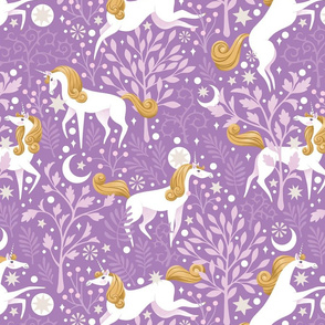 Purple Unicorn Forest | LARGE