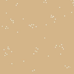 Random messy speckles and spots minimalist style scandinavian dots neutral nursery ginger honey yellow