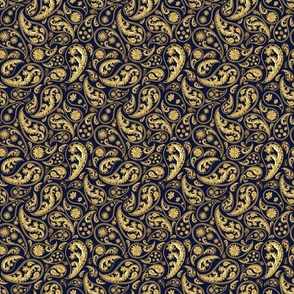 Paisley golden pattern