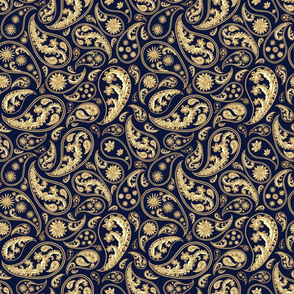 Paisley golden pattern