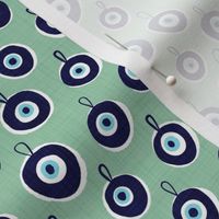 Nazar Evil Eye Charms Medium Scale - Sea Green