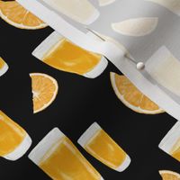 orange juice rows - black