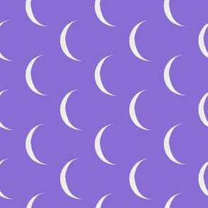 crescent moons - purple