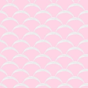 fish scales scallop - pink