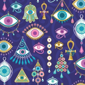 Mystical Eyes in Purple (XL)
