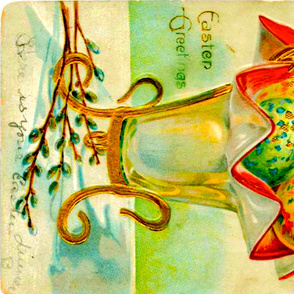 191-17  Elegant Easter Basket postcard