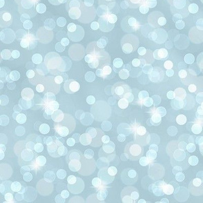 Sparkly Bokeh Pattern - Pastel Blue Color