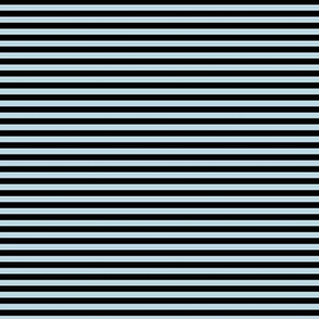 Small Pastel Blue Bengal Stripe Pattern Horizontal in White